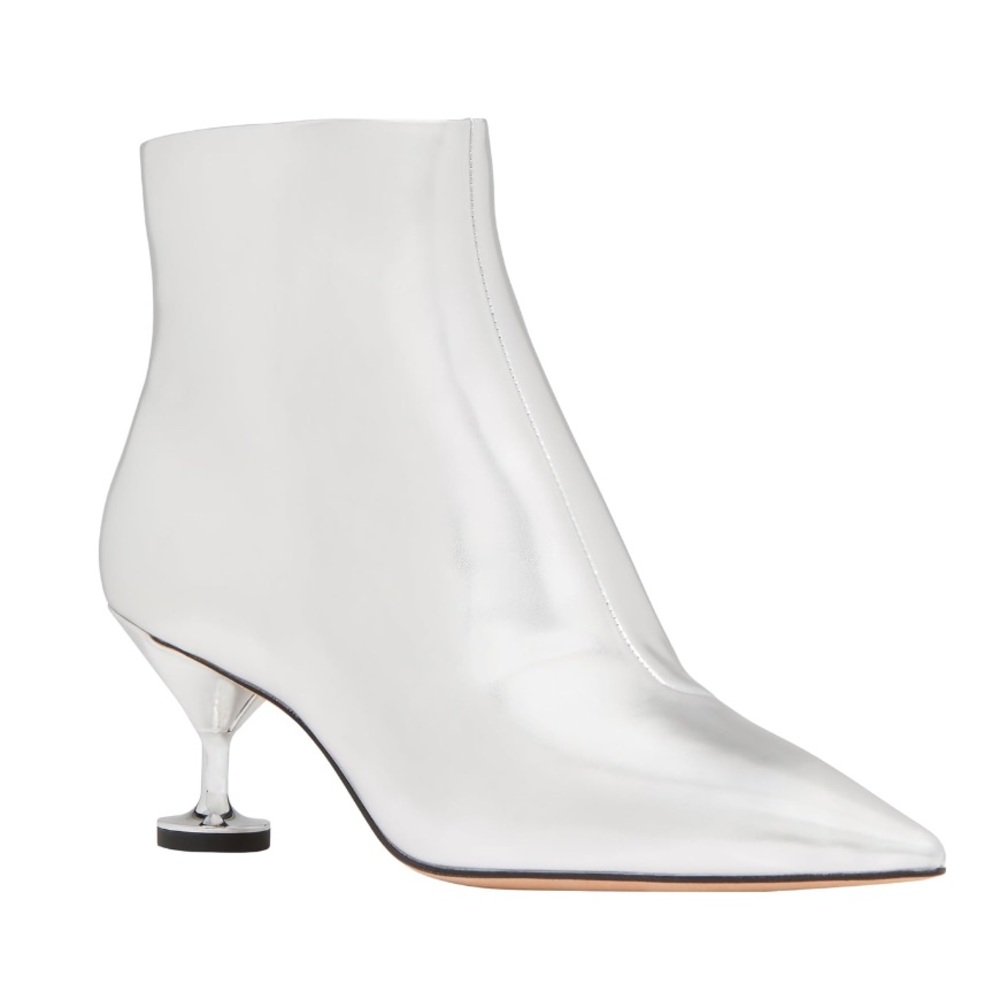 Kate Spade Silver Ankle Boots NIB